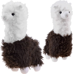 Lama alpaca de pluș 28 cm – jucărie moale pentru copii – Maro