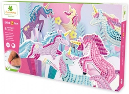 Stick & Fun XXL set creativ mozaic – unicorni