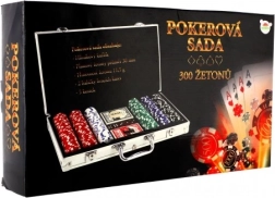 Set de poker în servietă din aluminiu 300 buc
