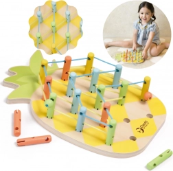 Jucărie de înșirat din lemn Ananas Classic World