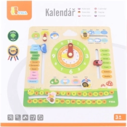 VIGA calendar educațional din lemn pentru copii – cehă