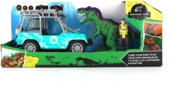 Set jucărie Dinozaur cu mașină