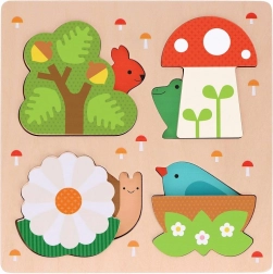 Petit Collage puzzle de inserare - Acesta este casa mea