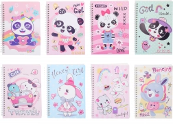 Bloc spirală liniuțat 14,5x20,5 cm, 80 de pagini