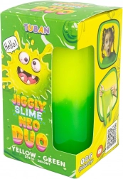 tuban jiggly slime neo duo bicolor galben‑verde 430 g