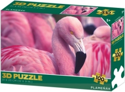 Puzzle 3D flamingo 100 piese