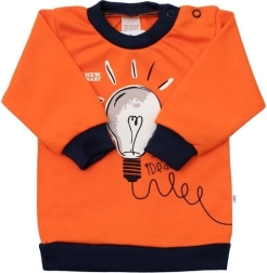 Tricou pentru bebeluși din bumbac New Baby cu model de becuri