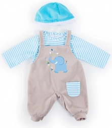 Set vestimentar din trei piese pentru păpuși BAYER DESIGN (33–38 cm)