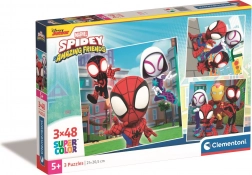 Puzzle CLEMENTONI Spidey și prietenii lui uimitori 3×48 piese
