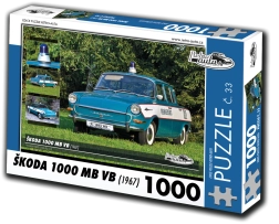 Puzzle auto retro Škoda 1000 MB VB (1967) – 1000 piese
