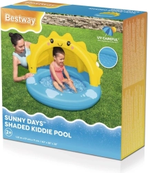 Piscină gonflabilă pentru copii cu copertină SOARE 101 × 97 cm