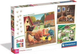 Puzzle Momente la Fermă 3x48 piese