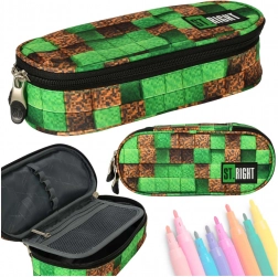 Penar școlar cu un singur compartiment ST.RIGHT Pixel Cubes