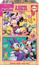Puzzle din lemn Minnie și Daisy de la Educa