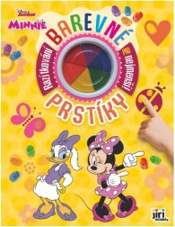 Caiet colorat de amprente MINNIE cu vopsele pentru degete 23 × 30 cm