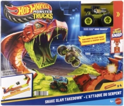 Hot Wheels Monster Trucks Snake Slam Takedown set de joacă cu camionul BONE SHAKER