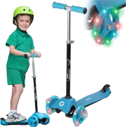 Trotinetă EVO pentru copii, cu trei roți, Light Up Mini Cruiser, albastră