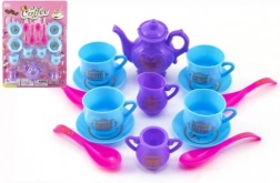 Veselă - set de cafea și ceai din plastic 15 buc pe carton 21x28 cm