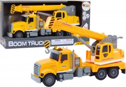 Macara galbenă de marfă cu propulsie prin frecare și efecte de lumină și sunet