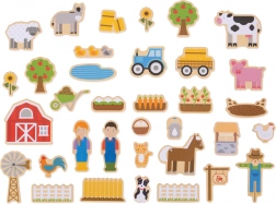 Magnetice din lemn Bigjigs Toys Fermă