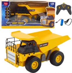 Basculantă RC pentru construcții 1:24 cu LED și funcție de basculare