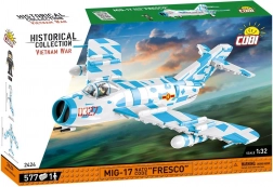 Set de construcție avion MIG-17 Fresco – colecție istorică Războiul din Vietnam 1:32 (577 piese)