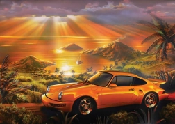 ART PUZZLE Puzzle Porsche galben 1500 de piese