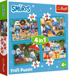 Puzzle TREFL Satul Ștrumfilor 4v1
