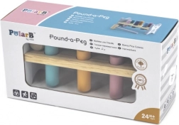 VIGA PolarB Bancă din lemn cu ciocan - Jucărie Montessori