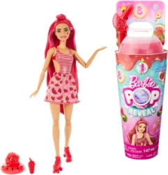 Barbie Pop Reveal – băutură fructată, roșu