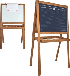 Tablă mare din lemn, dublă față, pentru copii Vilac