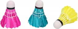 Fluturași de badminton colorati, 3 buc