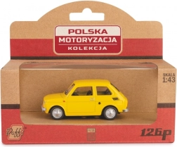 Model auto Fiat 126p galben 1:43