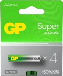 Baterii alcaline GP Super LR03/AAA 4 buc