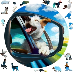 Puzzle din lemn Câine vesel 250 piese WOODEN CITY