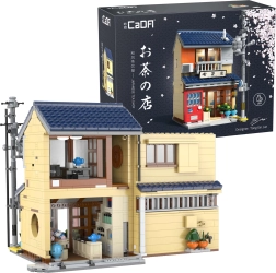 Set de construcție CaDA ceainărie japoneză cu iluminare LED, 1200 de piese