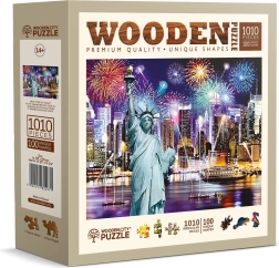 Puzzle din lemn WOODEN CITY New Yorkul nocturn 1010 piese