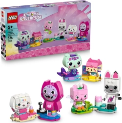 LEGO Casa magică a lui Gabby – Gabby și prietenii pisicuțe din cuburi