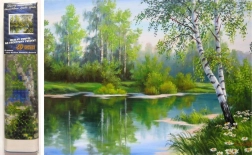 Pictură diamantată Peisaj de primăvară 30x40 cm