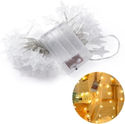 Lumini decorative LED în formă de stea 5 m - culoare rece