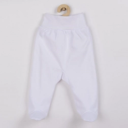 pantalonași cu botoșei pentru bebeluși New Baby Classic II albi 62 (3–6 luni)
