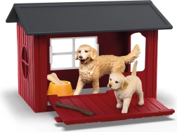 Căsuță pentru câini cu golden retriever Schleich Farm World