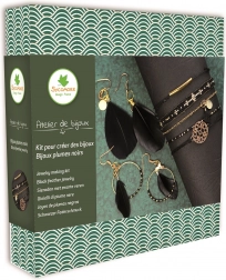 Confecționare bijuterii – bijuterii cu pene negre