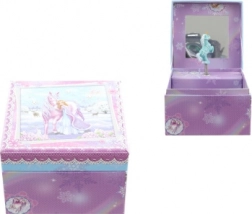 Cutie muzicală de bijuterii cu prințesă și cal