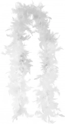 Boa alb cu pene 2 metri