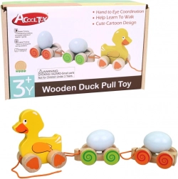 Jucărie tras din lemn Rață