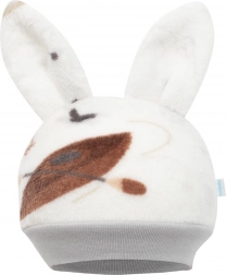 căciuliță wellsoft pentru copii cu urechiușe New Baby Eskimo