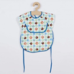 Șorț-bavetuță pentru copii New Baby 42 × 35 cm albastru