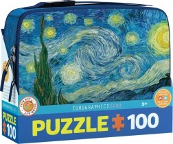 Puzzle în cutie de gustare – Noaptea înstelată 100 piese EUROGRAPHICS