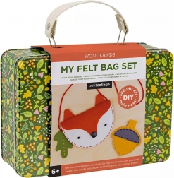 set creativ poșetă vulpiță și portofel ghindă PETIT COLLAGE